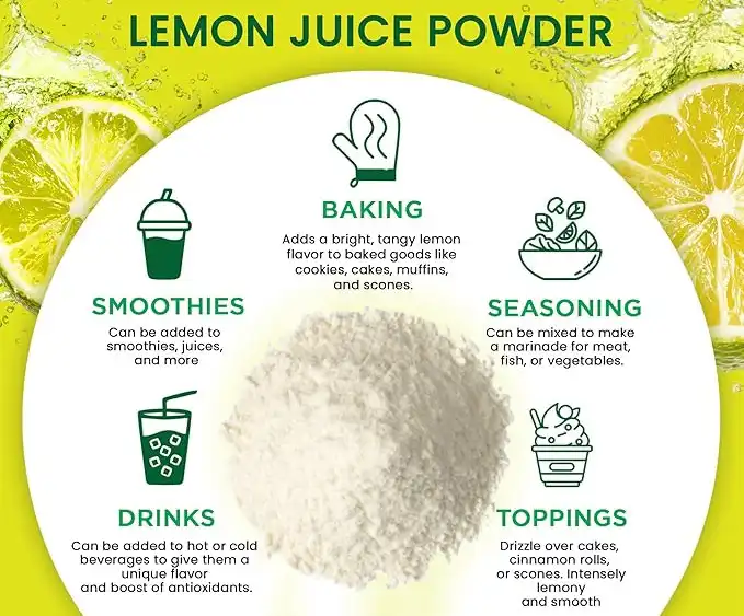 Lemon Juice Powder application Lemon Juice Powder application