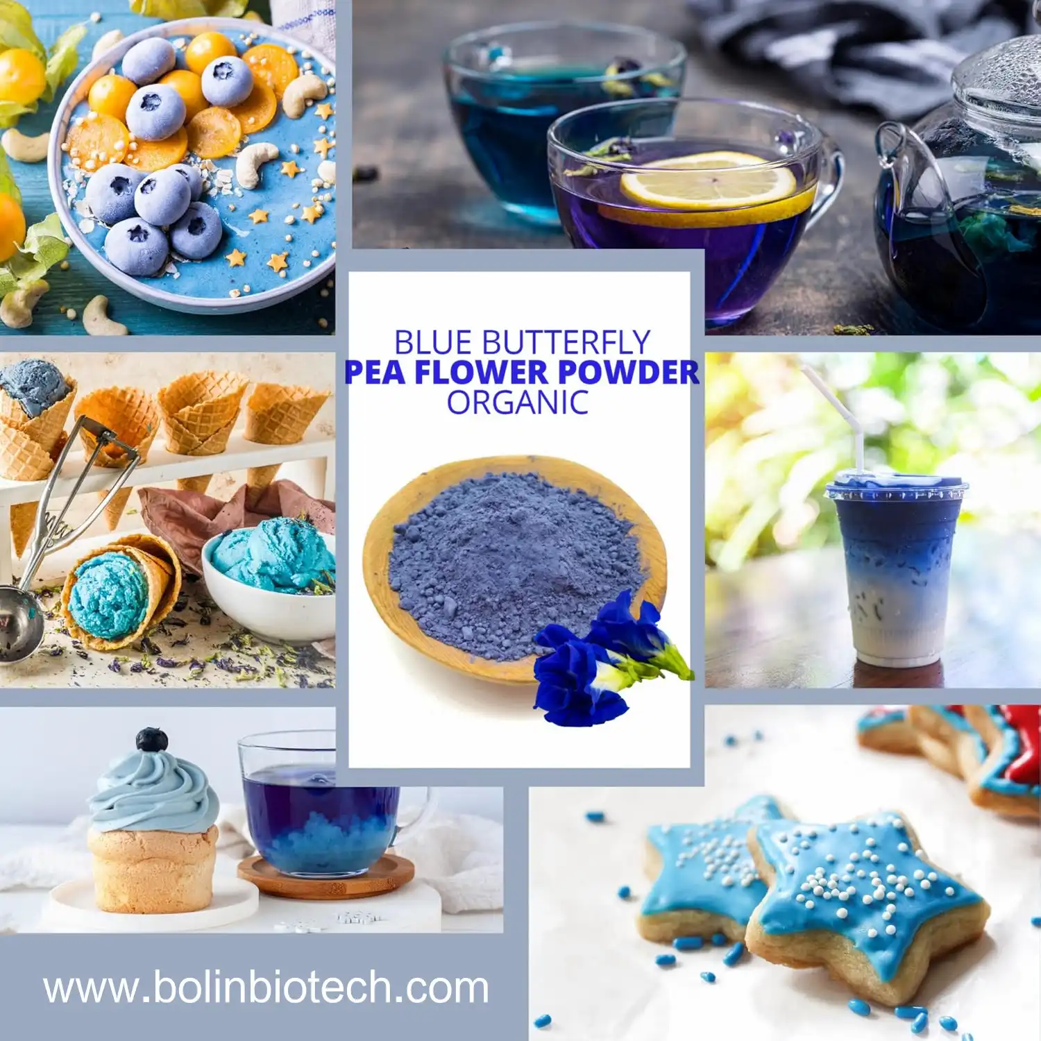 butterfly pea flower powder application