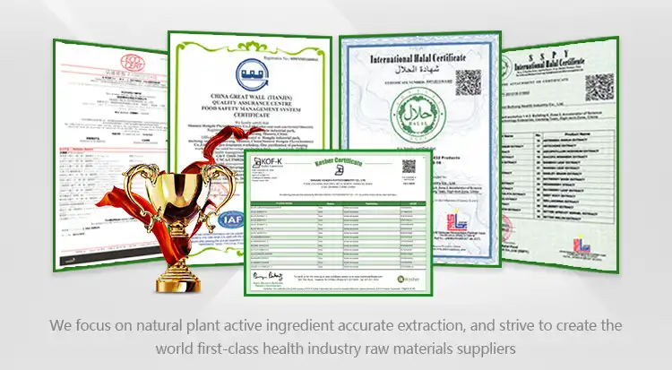 Bitter Melon Peptide certificates Bitter Melon Peptide certificates
