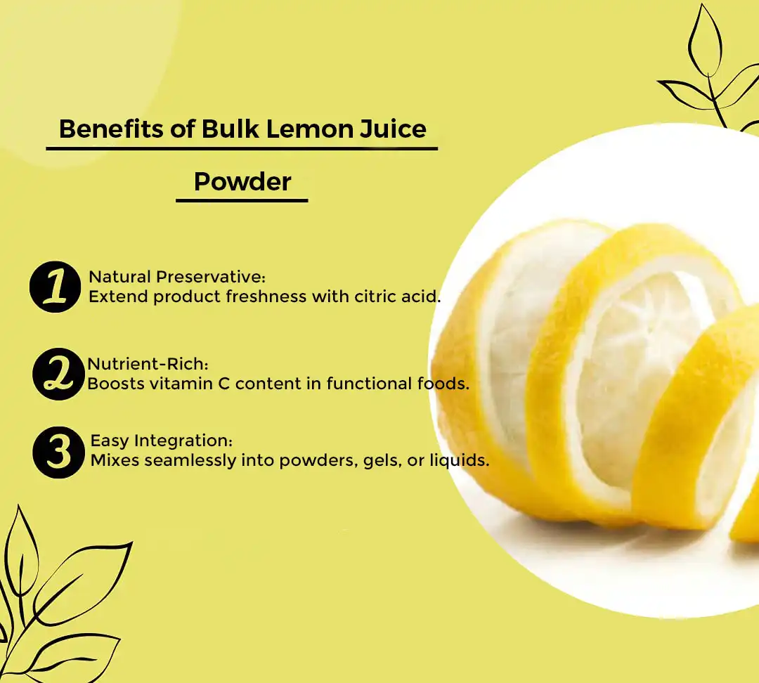 Benefits of Bulk Lemon Juice Powde