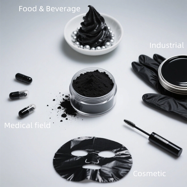 Vegetable Carbon Black Powder application Vegetable Carbon Black Powder application