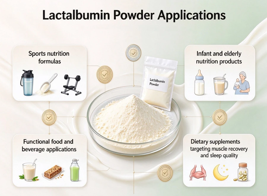 Lactalbumin Powder application