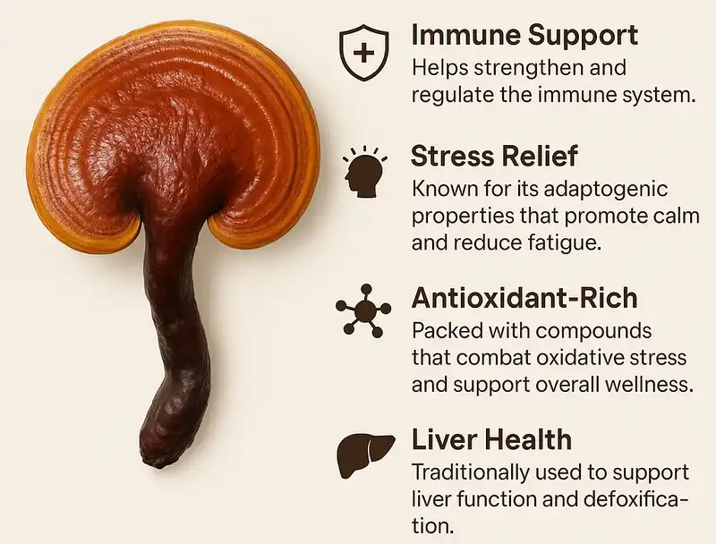Reishi Mushroom Spore Powder benefits Reishi Mushroom Spore Powder benefits