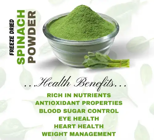 freeze dried spinach powder benefits