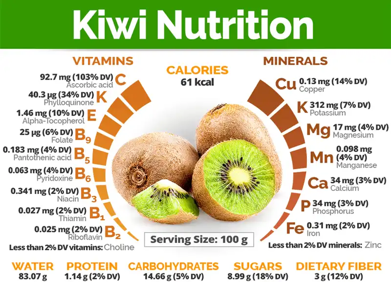kiwi fruit powder Nutrition