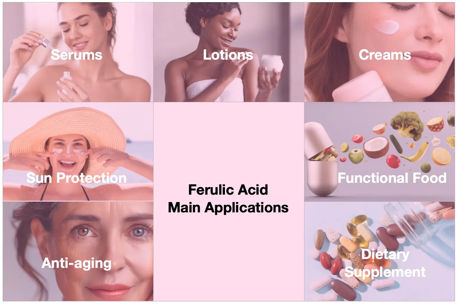 The Application of Ferulic Acid Powder