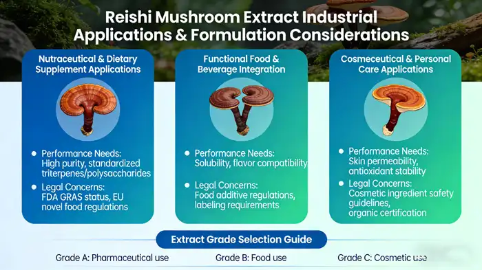 Reishi Mushroom Extract application