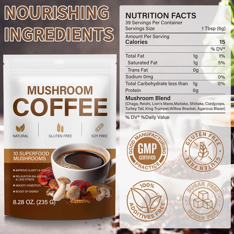 Best mushroom coffee powder features Best mushroom coffee powder features