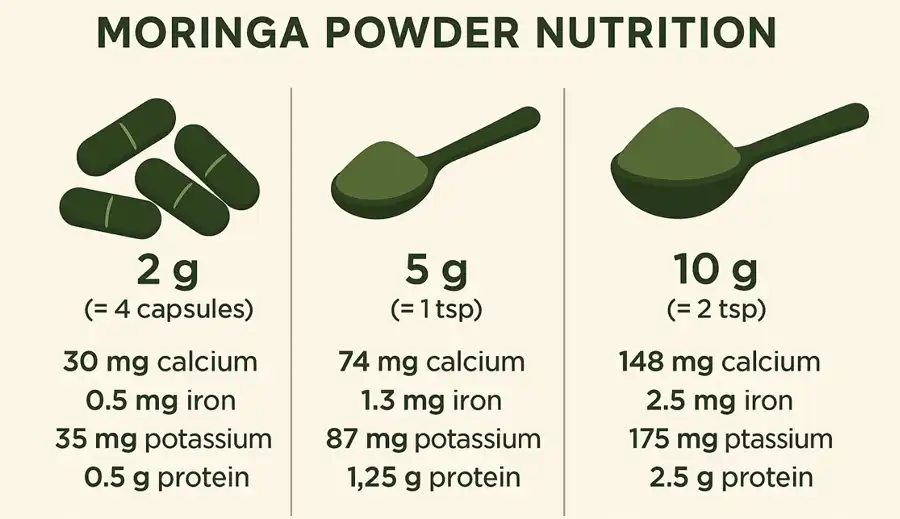 Moringa Leaf Powder Nutrition