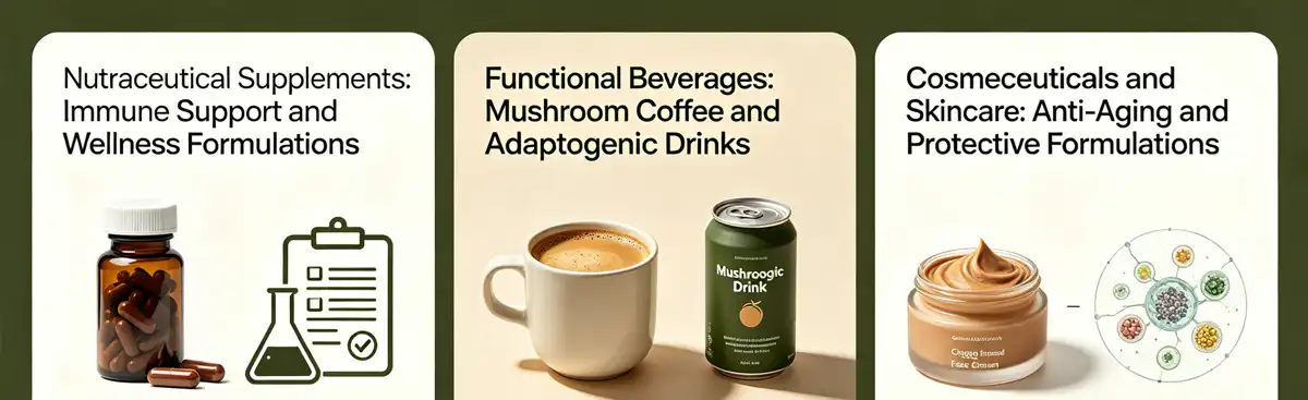 chaga mushroom extract applications