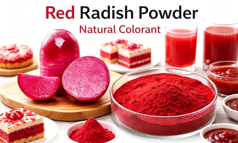 Red Radish Powder application Red Radish Powder application