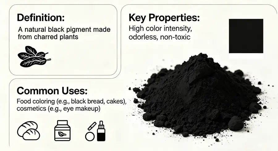 Vegetable Carbon black powder
