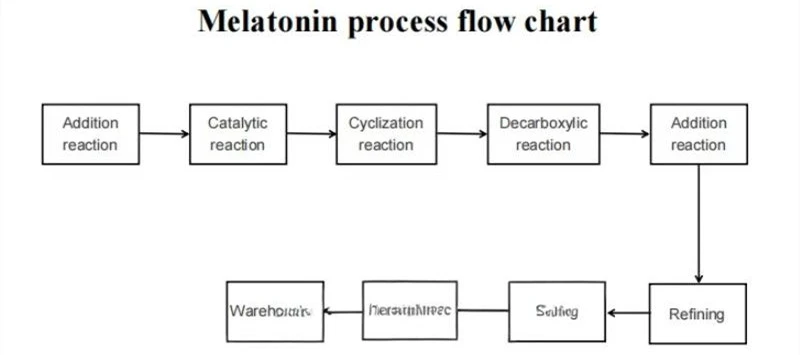 Melatonin Powder process chart
