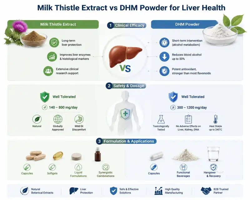 Milk Thistle extarct vs DHM powder