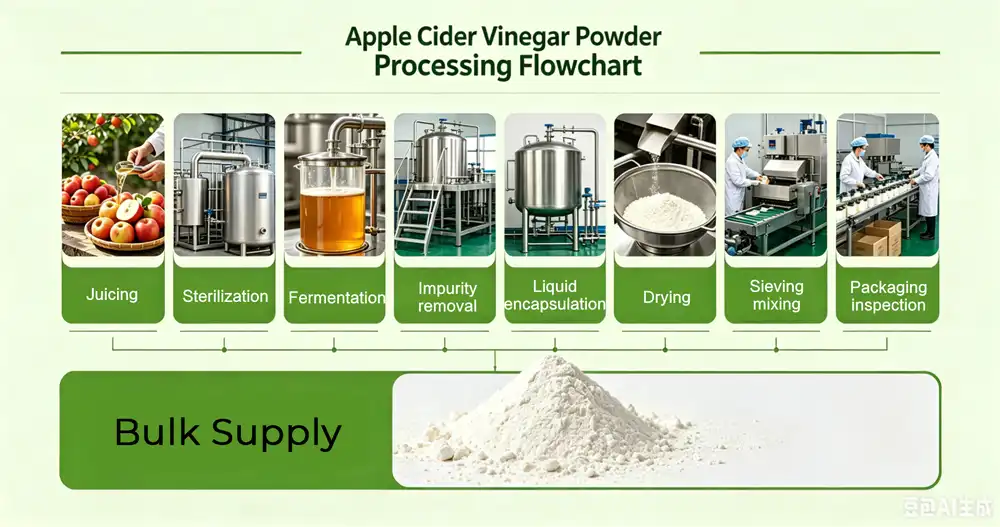 apple Cider Vinegar Powder processing chart