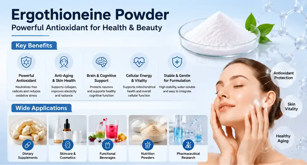 Ergothioneine powder benefits and application
