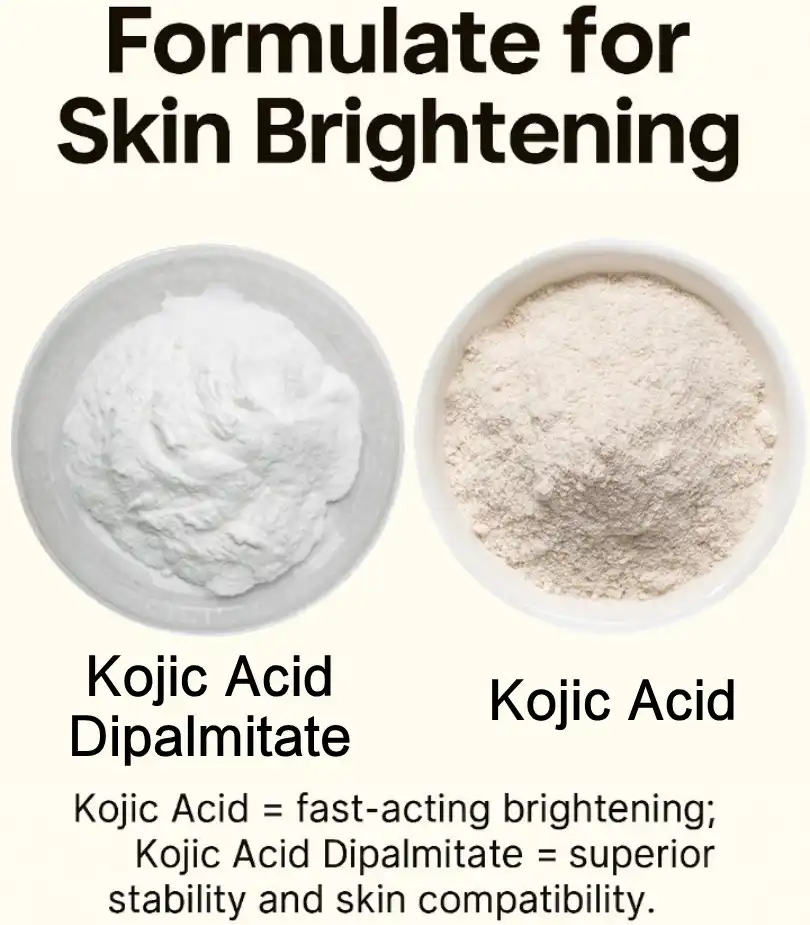kojic acidf vs Kojic Acid Dipalmitate 