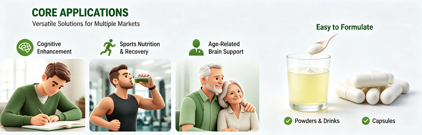 Phosphatidylserine powder application