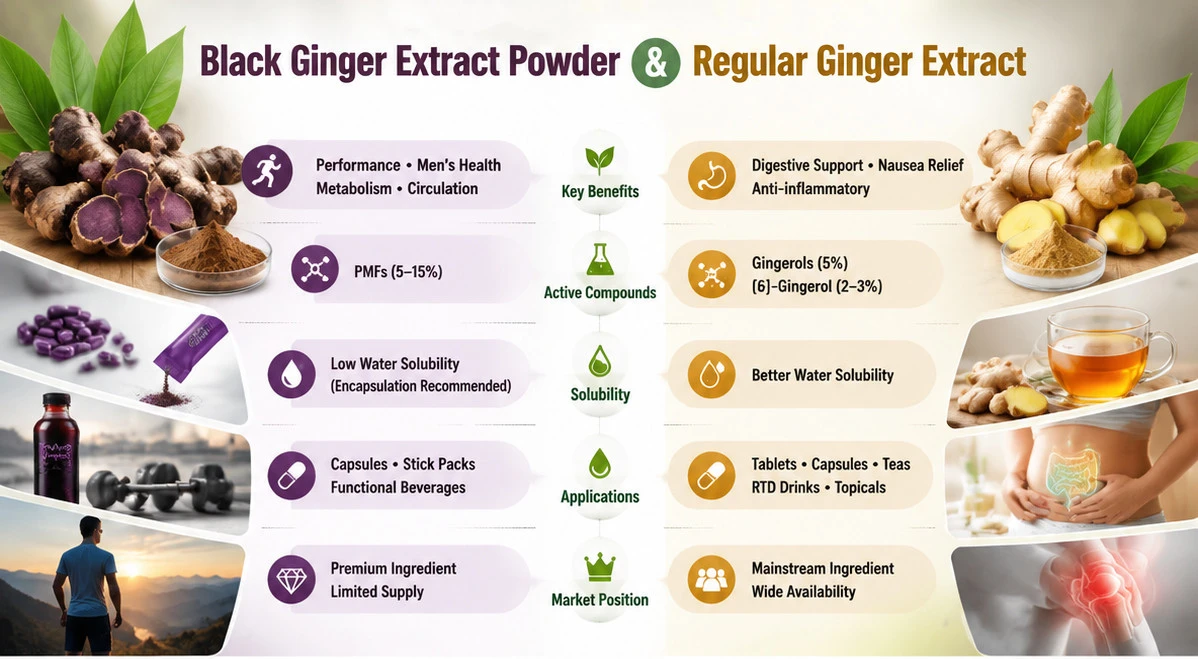 black ginger extract vs ginger extract