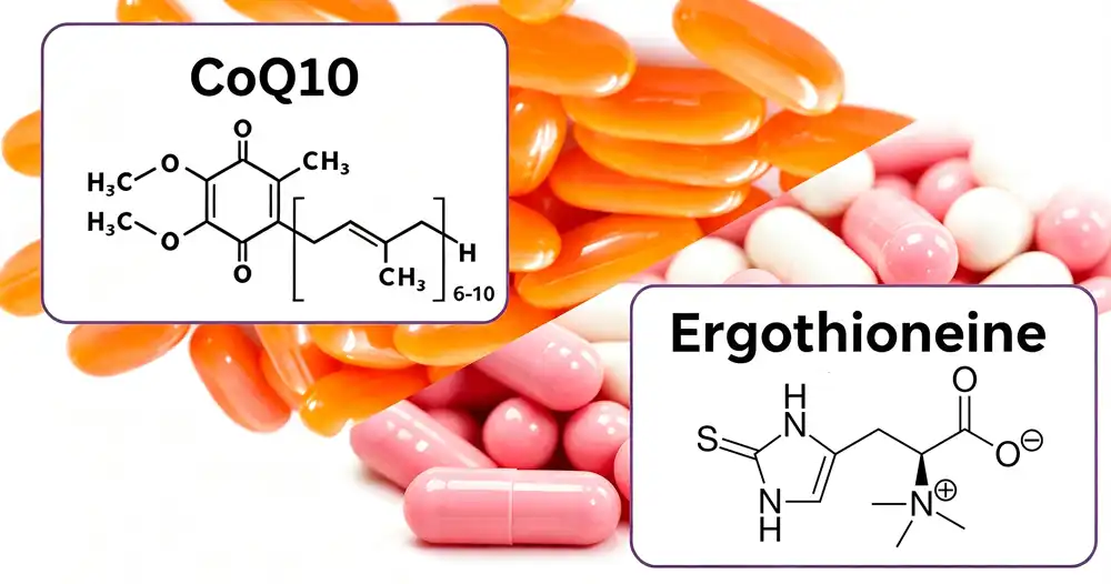 Ergothioneine powder vs coenzyme q10 powder