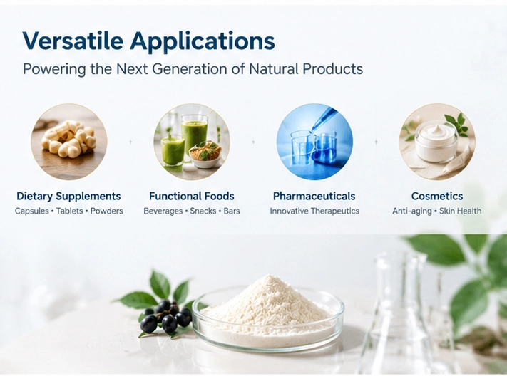 Pterostilbene powder application