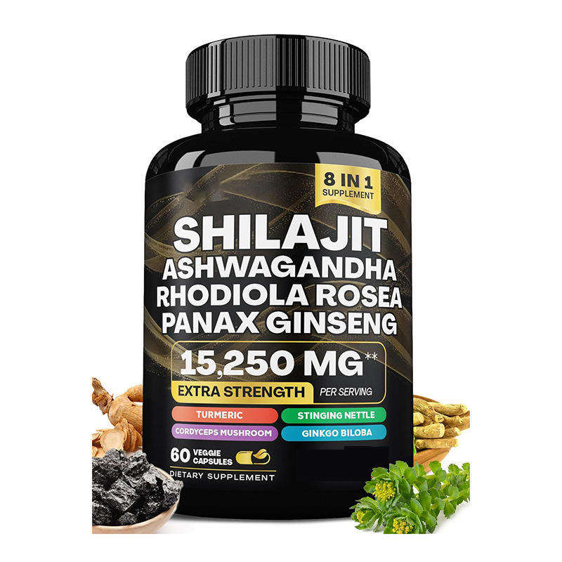 Rhodiola Rosea Ginseng Shilajit kapsulalari