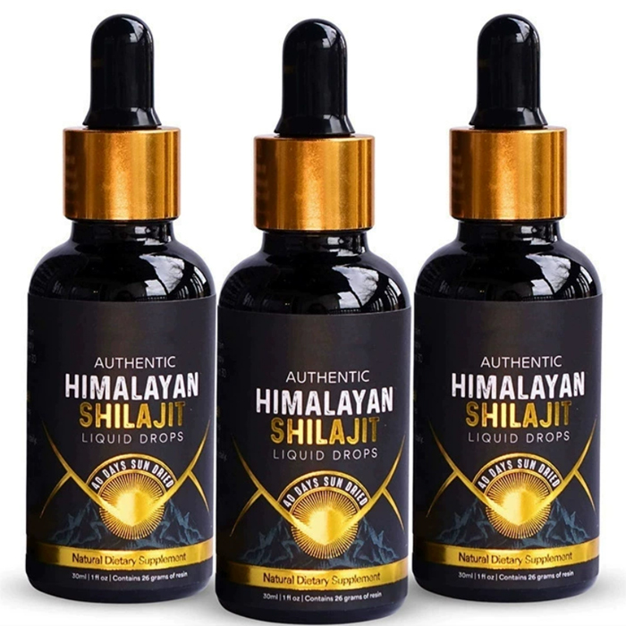 Shilajit suyuq tomchilari